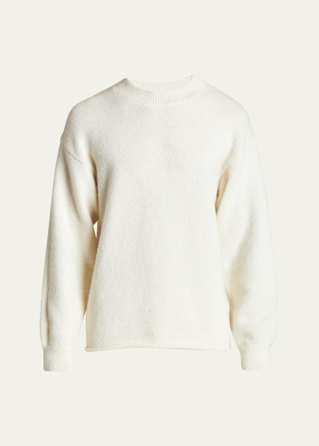 Jacquemus Le Pull Jacquard Logo Brushed Alpaca & Merino Wool Blend Sweater Product Image