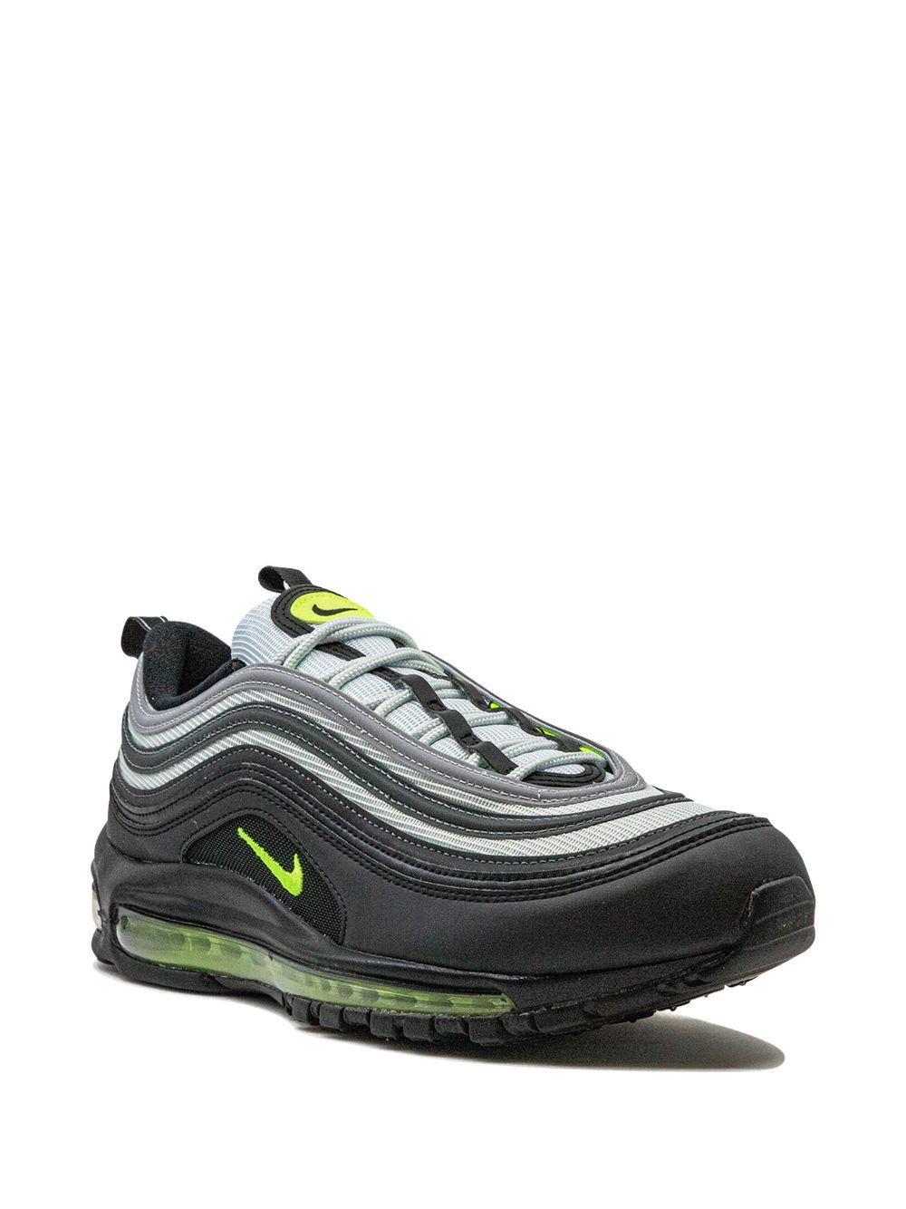 Black & Gray Air Max 97 Sneakers In Pure Platinum/volt-b Product Image