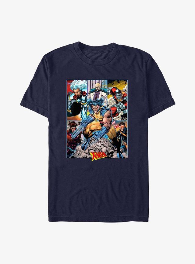 X-Men Team Wolverine And Panels T-Shirt Product Image