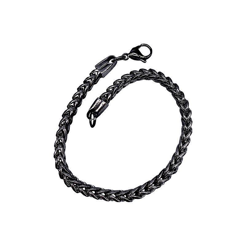 Adornia Stainless Steel Braided Chain Bracelet, Mens, Silver Tone Product Image