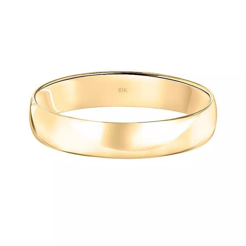 Love Always 10k Gold 4 mm Mens Wedding Band 10k White Gold Product Image