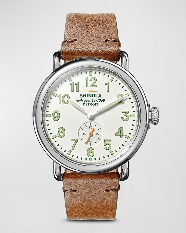 Men's The Runwell Leather-Strap Watch, 41mm Product Image