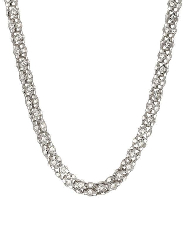 1928 Simulated Crystal Stone Necklace, Womens, Grey Product Image