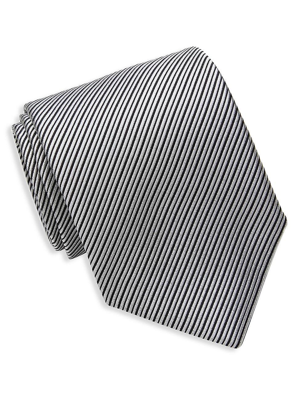 David Donahue Stripe Silk Tie Product Image