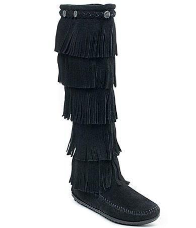 Minnetonka Five Layer Fringe Boot Product Image