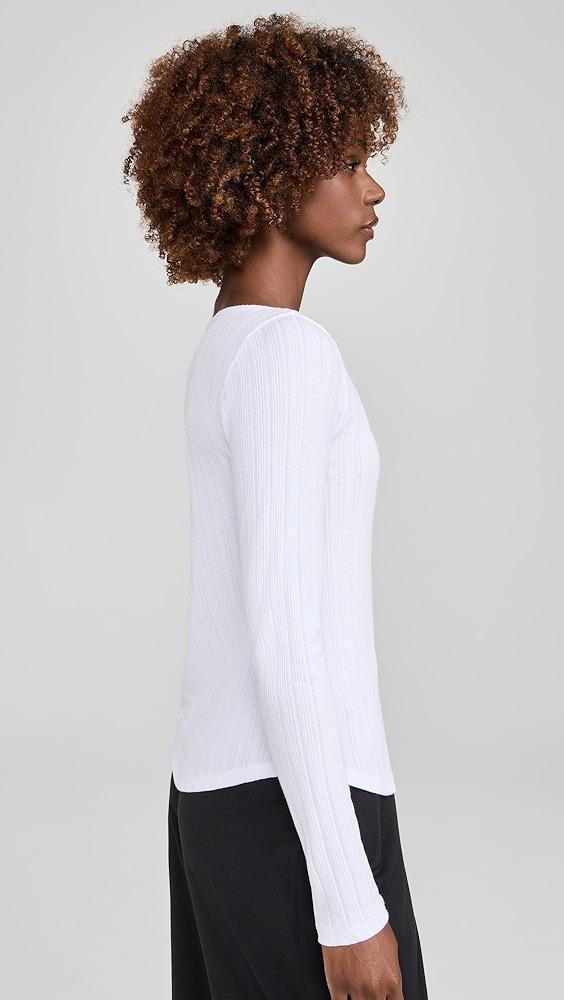 Madewell Pointelle Tee | Shopbop Product Image