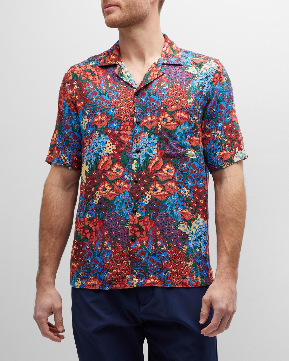 Mens Vintage Garden Camp Shirt Product Image