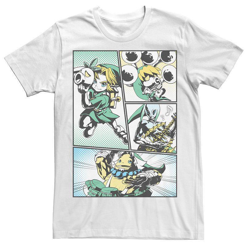 Mens Nintendo Zelda Link Manga Comic Graphic Tee Product Image