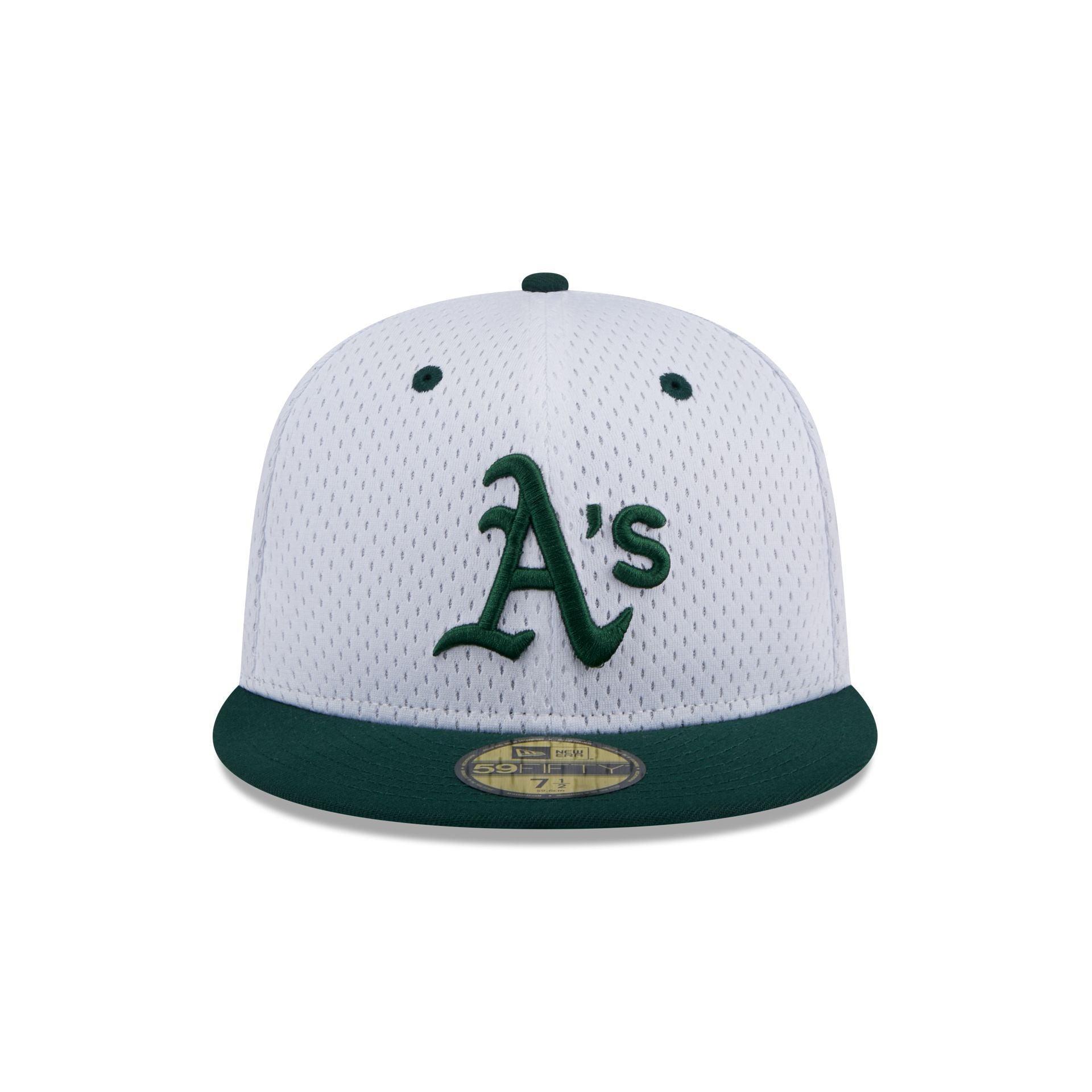 Oakland Athletics Throwback Mesh 59FIFTY Fitted Hat Male Product Image