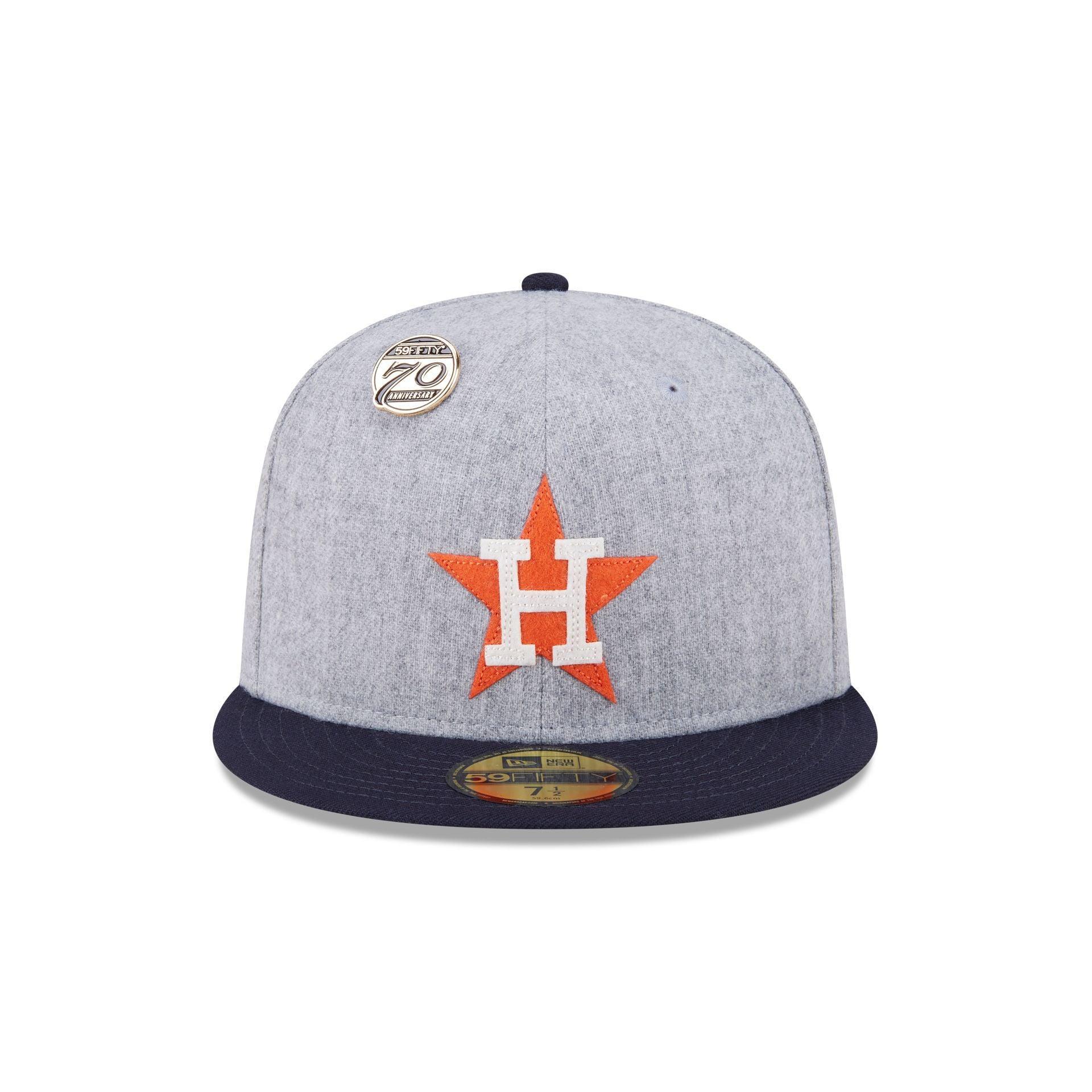 Houston Astros 70th Anniversary Gray 59FIFTY Fitted Hat Male Product Image