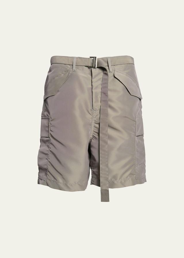 Sacai Tie Detail Nylon Cargo Shorts Product Image