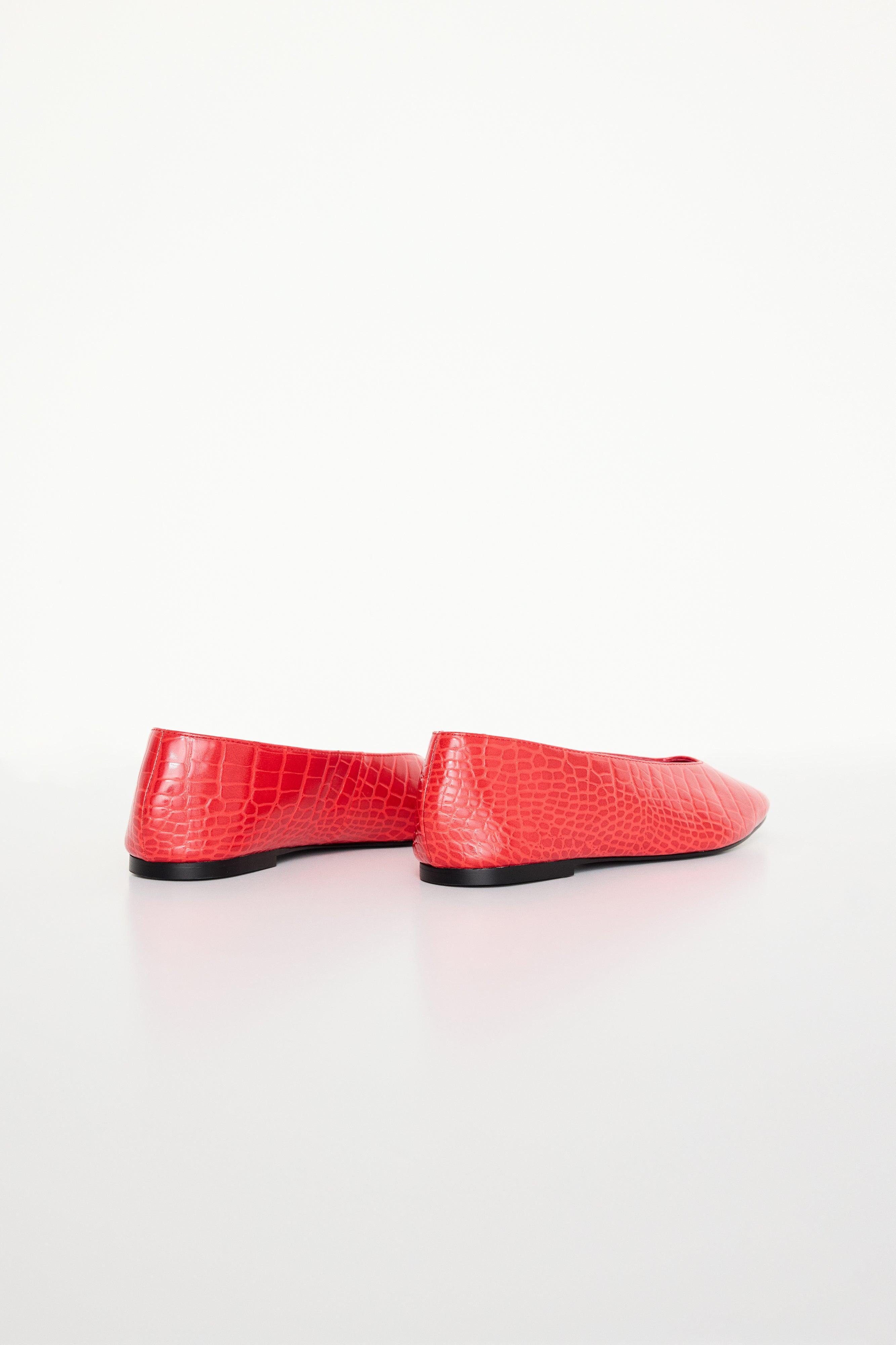 CROCODILE BALLET FLATS | GRENADINE003 Product Image