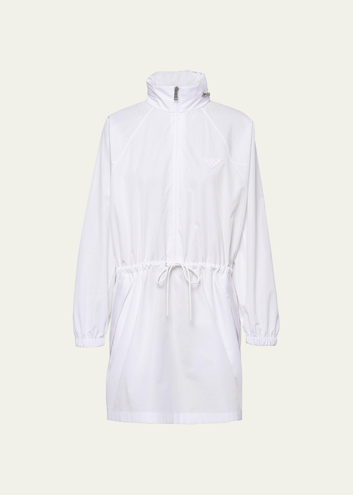 Womens Hooded Poplin Dress Product Image