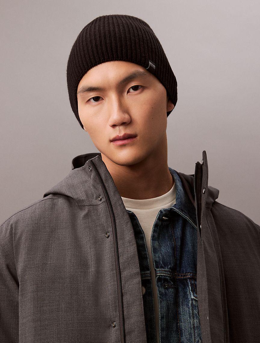 Ribbed Solid Beanie Product Image