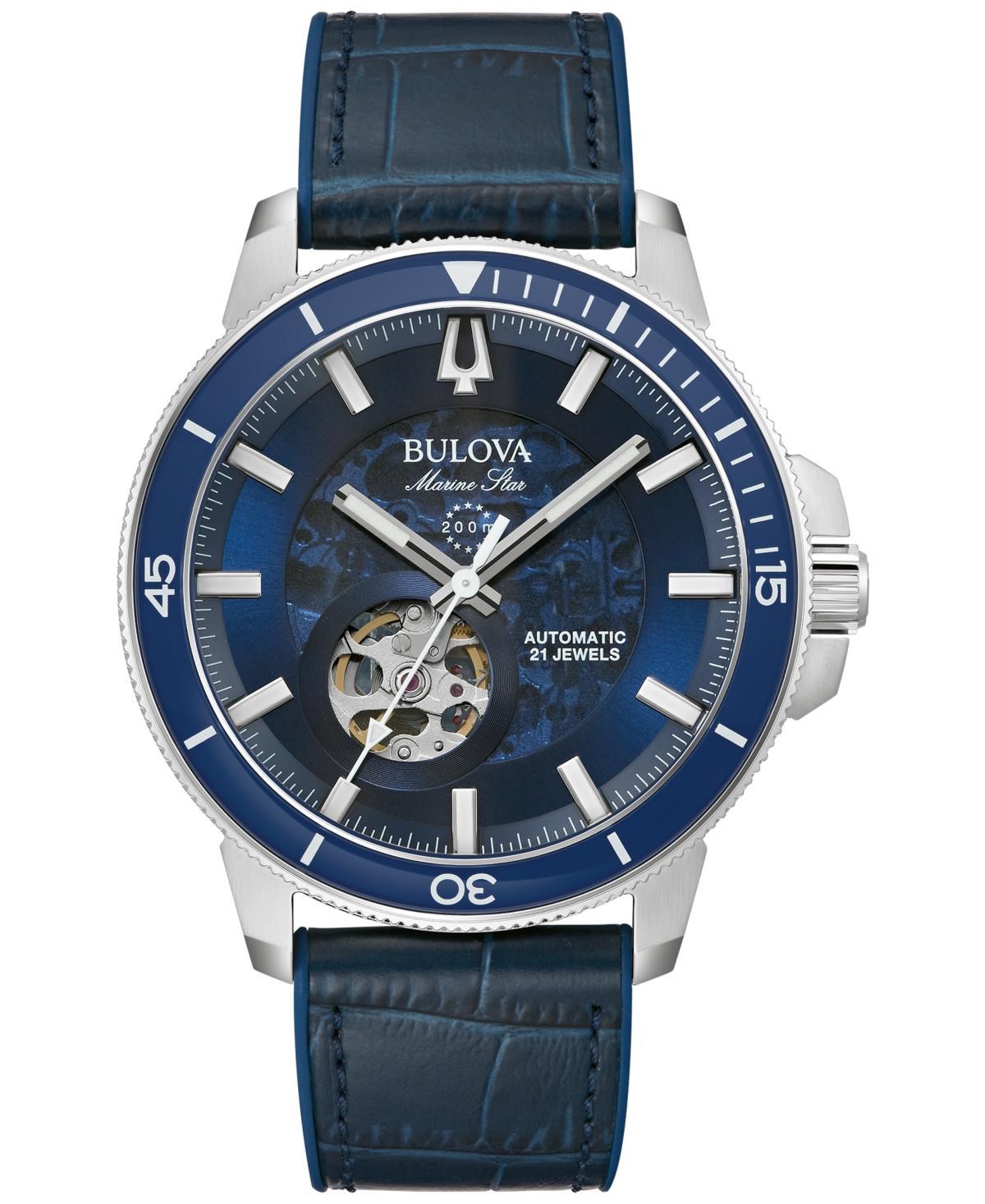 Bulova Mens Mechanical Automatic Marine Star Gold Tone Watch Product Image