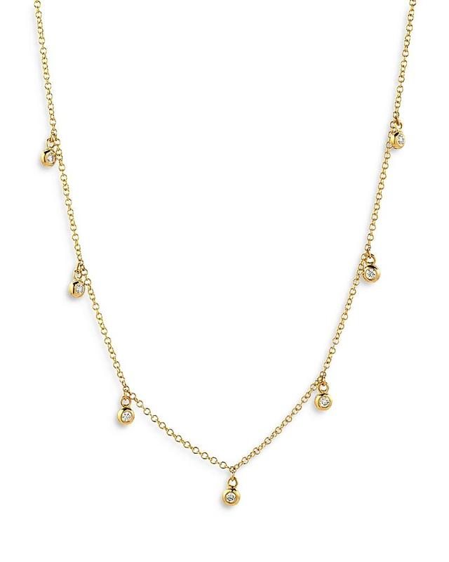 Zoe Lev 14K Yellow Gold Diamond Charm Necklace, 18 Product Image