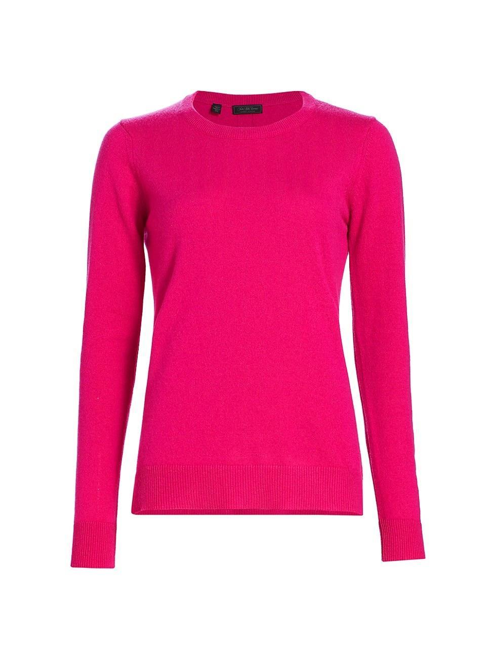 Womens Crewneck Cashmere Pullover Sweater Product Image