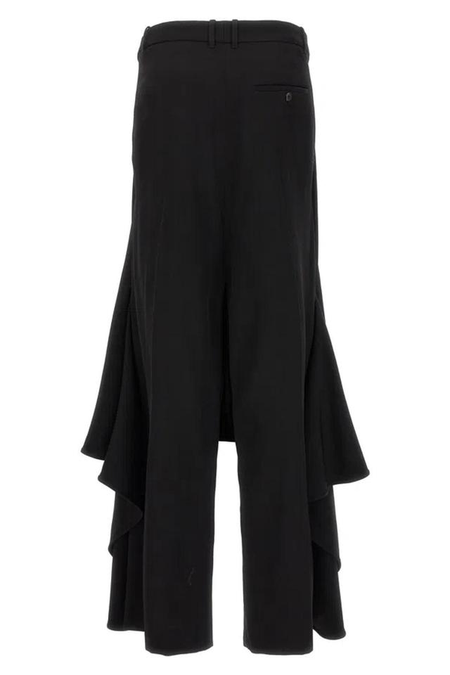 BALENCIAGA Black Deconstructed Godet Skirt Product Image