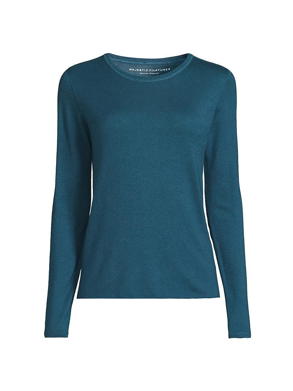 Womens Machine-Washable Cashmere Long-Sleeve Sweater Product Image