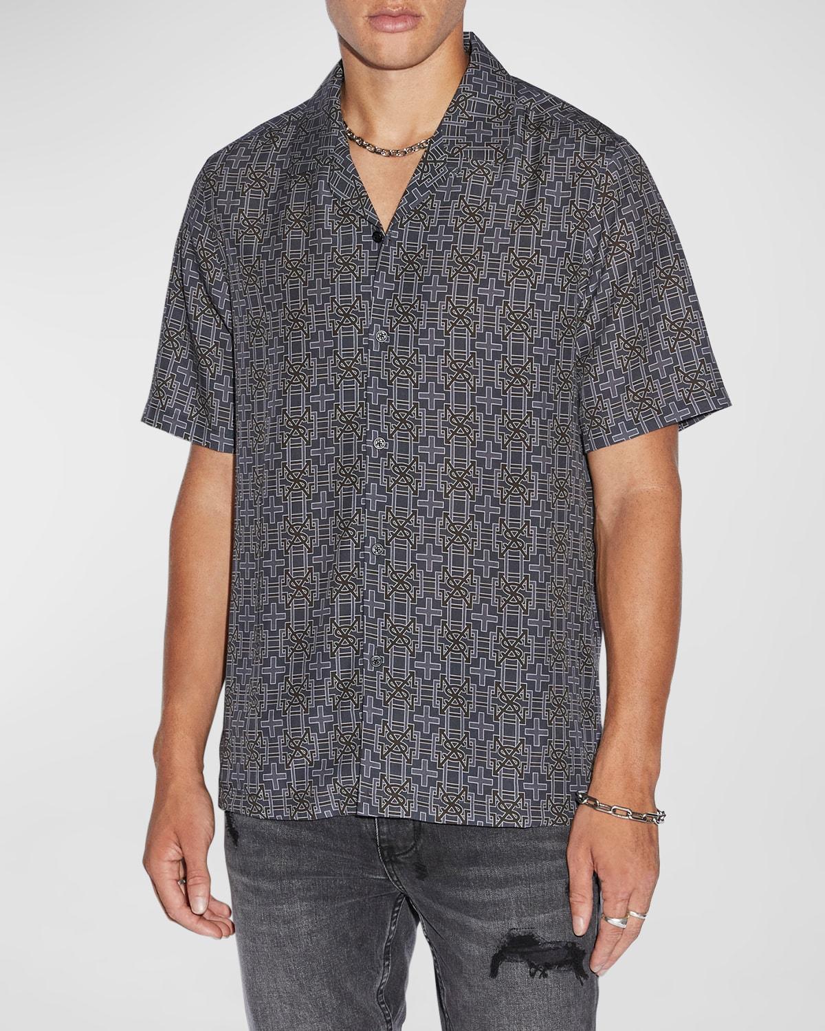 Mens Monogram Plus Tencel Camp Shirt Product Image