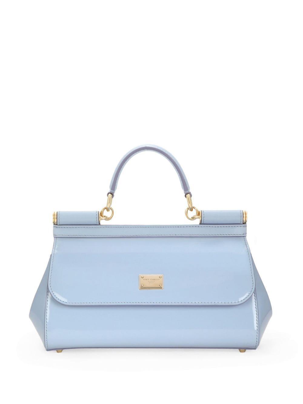 Elongated Sicily Shoulder Bag In Blue Product Image