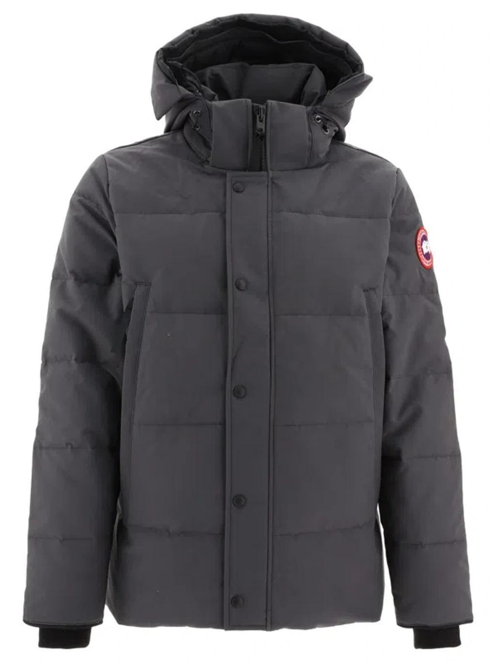 CANADA GOOSE Wyndham Coats Grey In Black Product Image