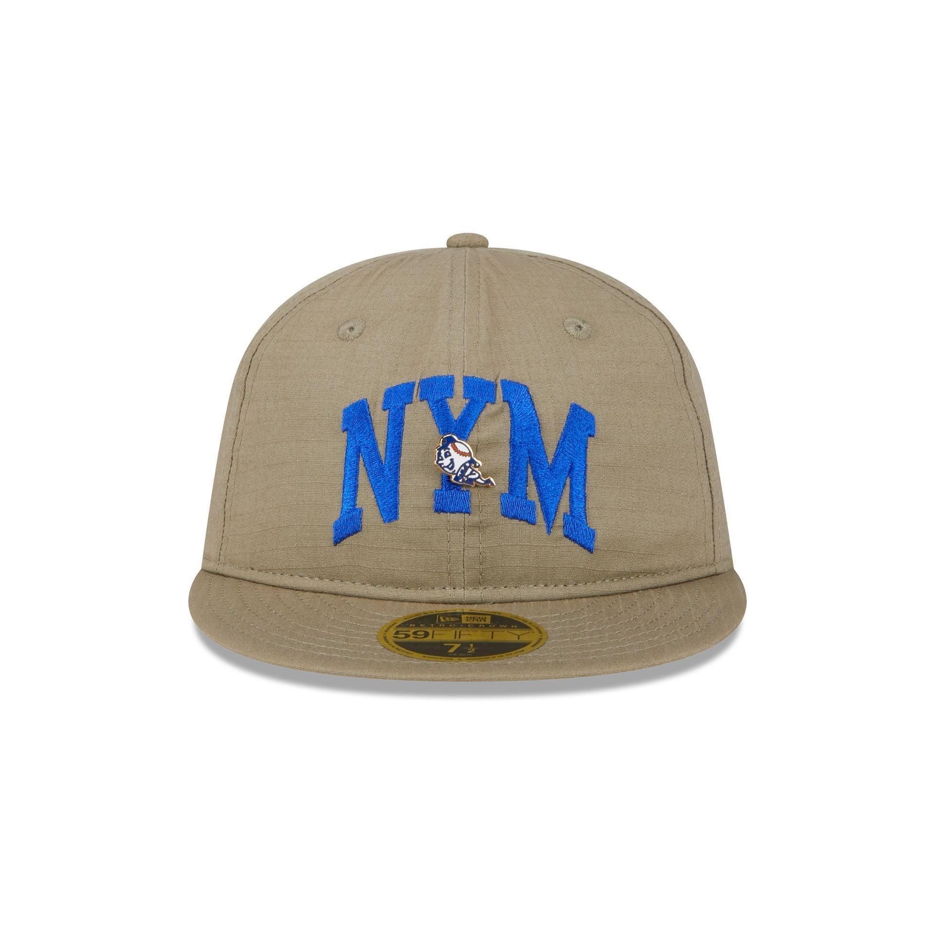 New York Mets Logo Pin Retro Crown 59FIFTY Fitted Hat Male Product Image