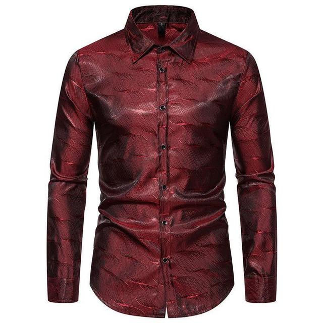 Long-Sleeve Glossy Shirt Product Image