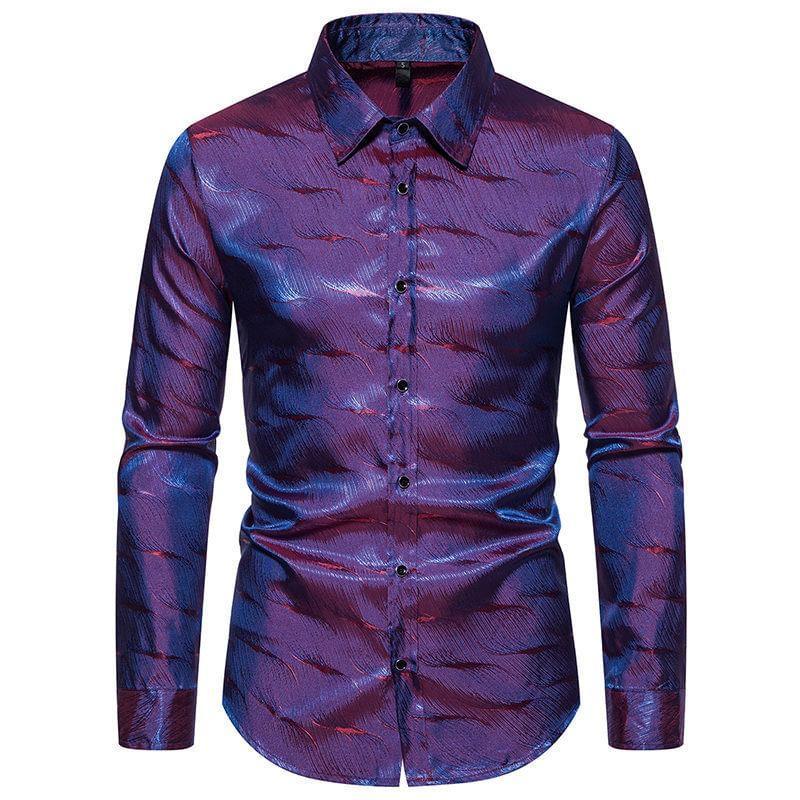 Long-Sleeve Glossy Shirt Product Image