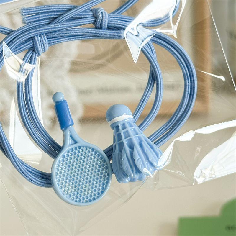 Set: Racquet Hair Tie + Shuttlecock Hair Tie Product Image