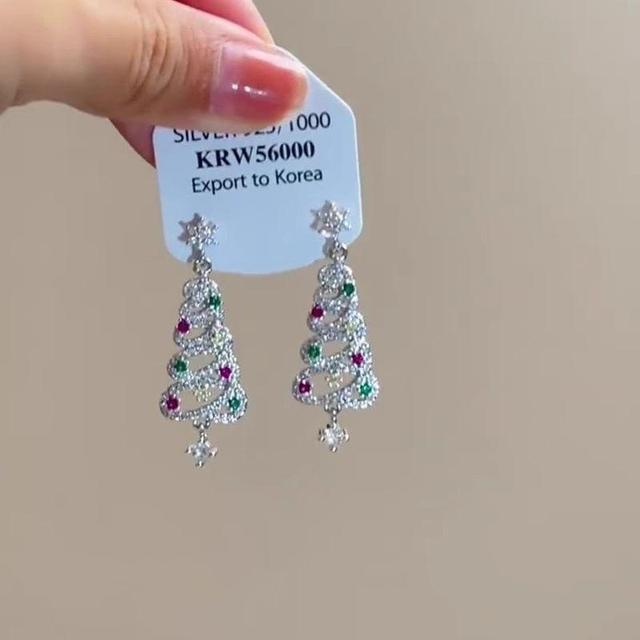 Christmas Tree Drop Earring Product Image