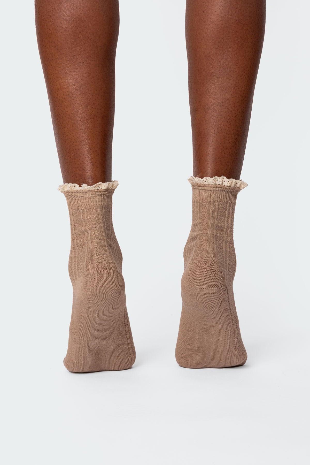 Frilled Pointelle Socks Product Image