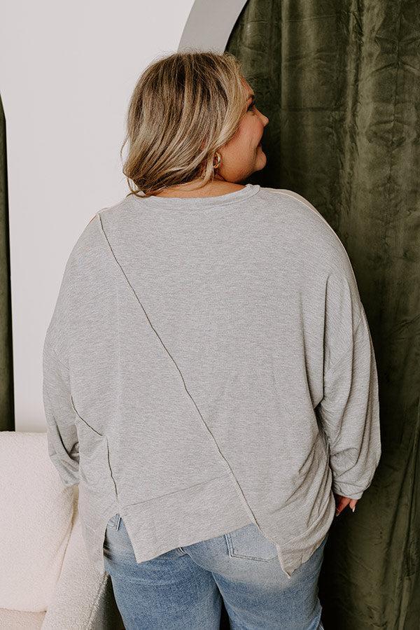 Maple Morning Colorblock Sweatshirt Curves Product Image