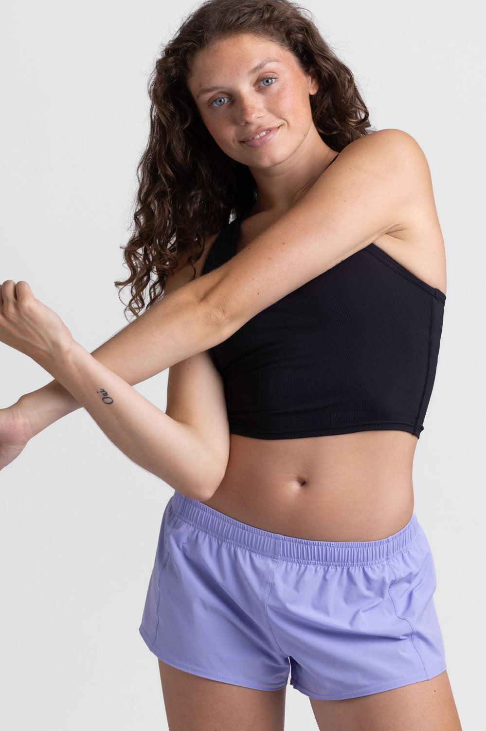 Bennie Run Short - Lavender Female Product Image