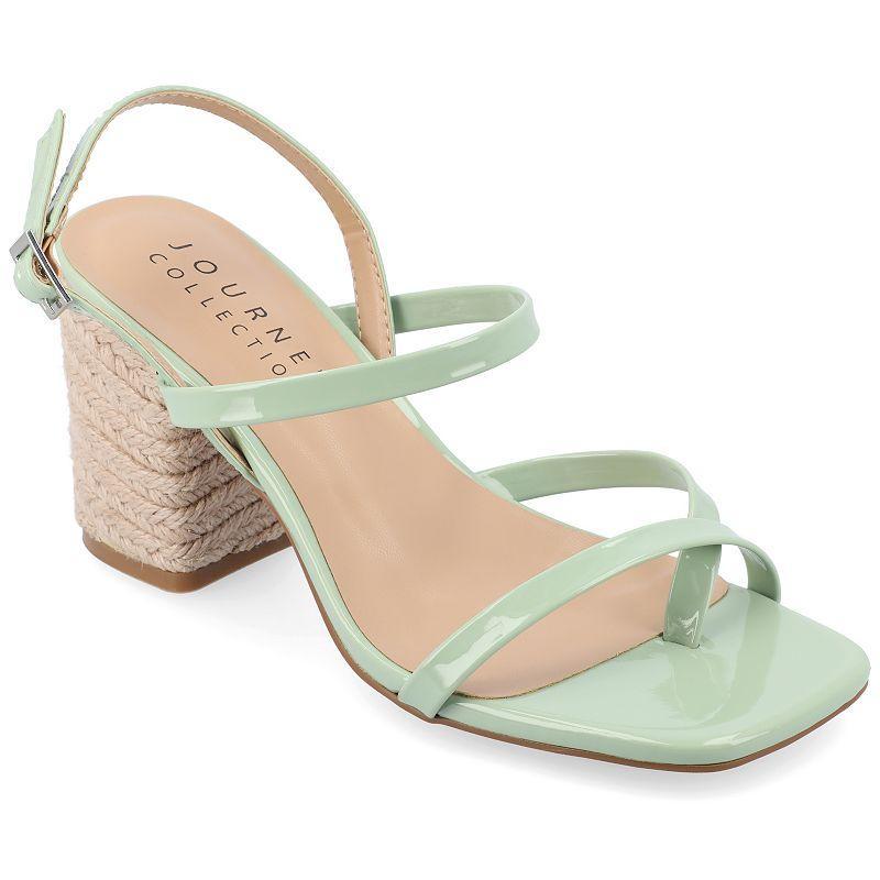 Journee Collection Olivina Womens Tru Comfort Foam Sandals Green Product Image