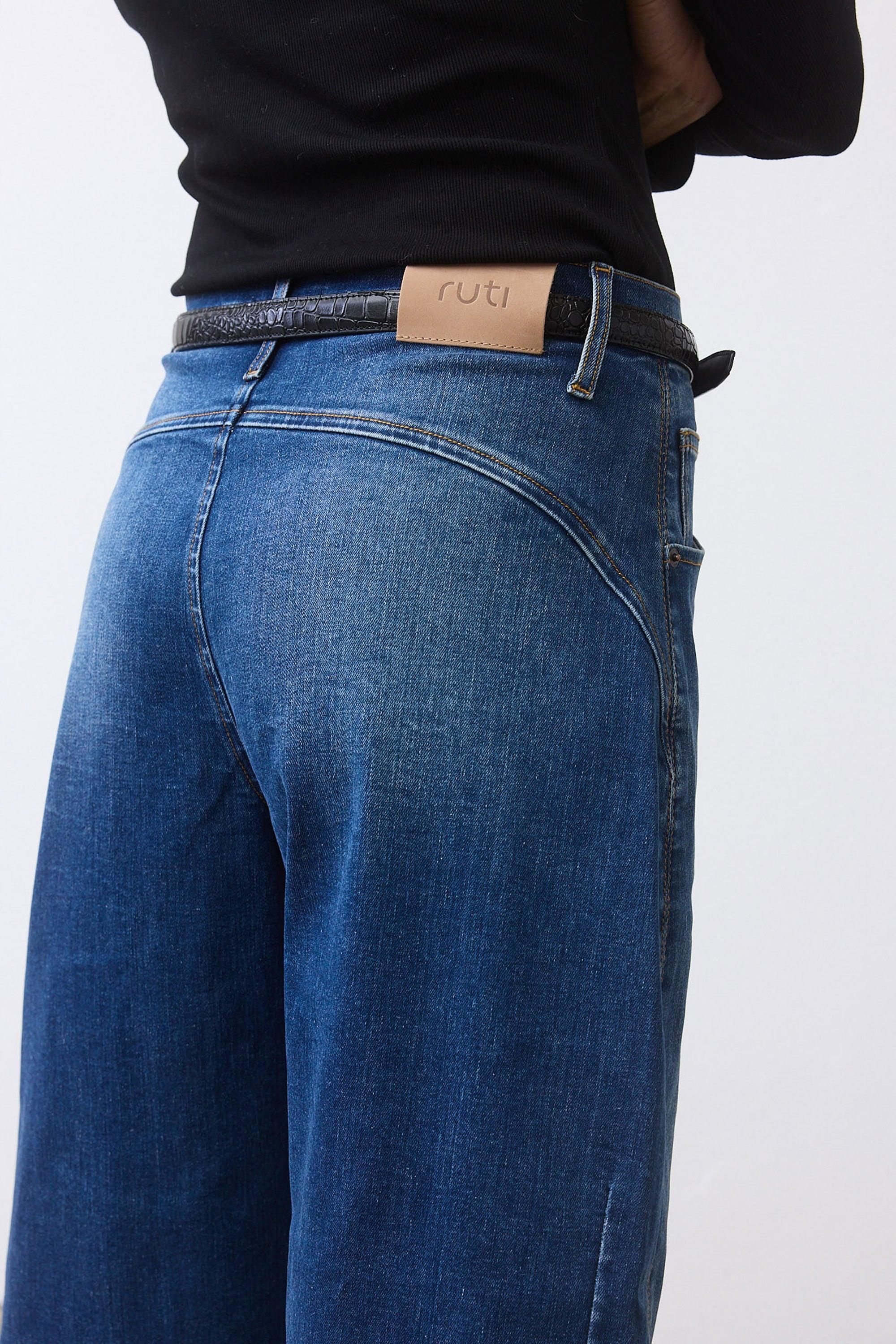 The Petite Denim Wide-ish Pants Product Image