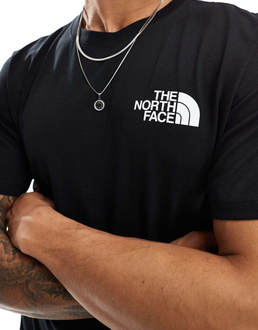 The North Face contour half dome back print t-shirt in black & white - Exclusive to ASOS Product Image