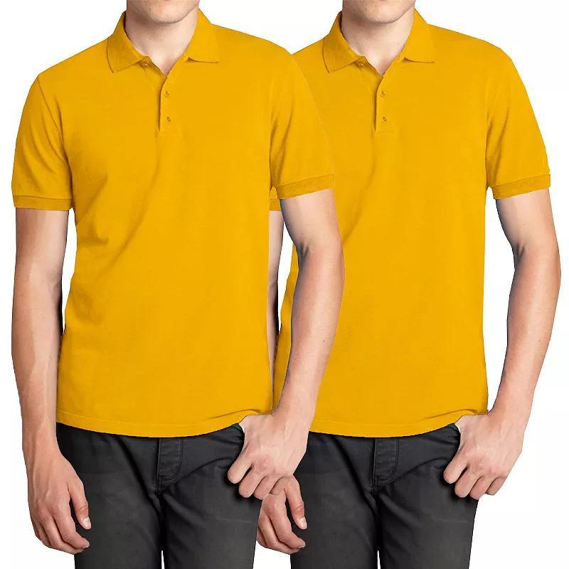 Mens Galaxy 2-Pack Pique Polo Shirts Product Image