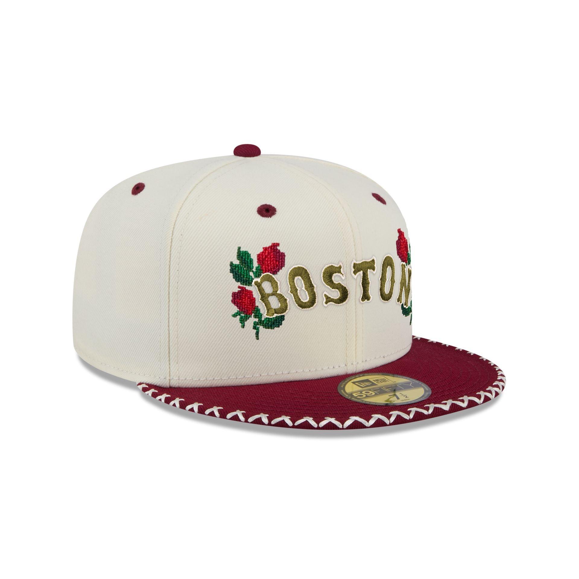 Boston Red Sox Novelty Stitch 59FIFTY Fitted Hat Male Product Image