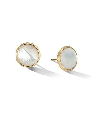 Womens Jaipur Color 18K Yellow Gold & Mother-of-Pearl Stud Earrings Product Image