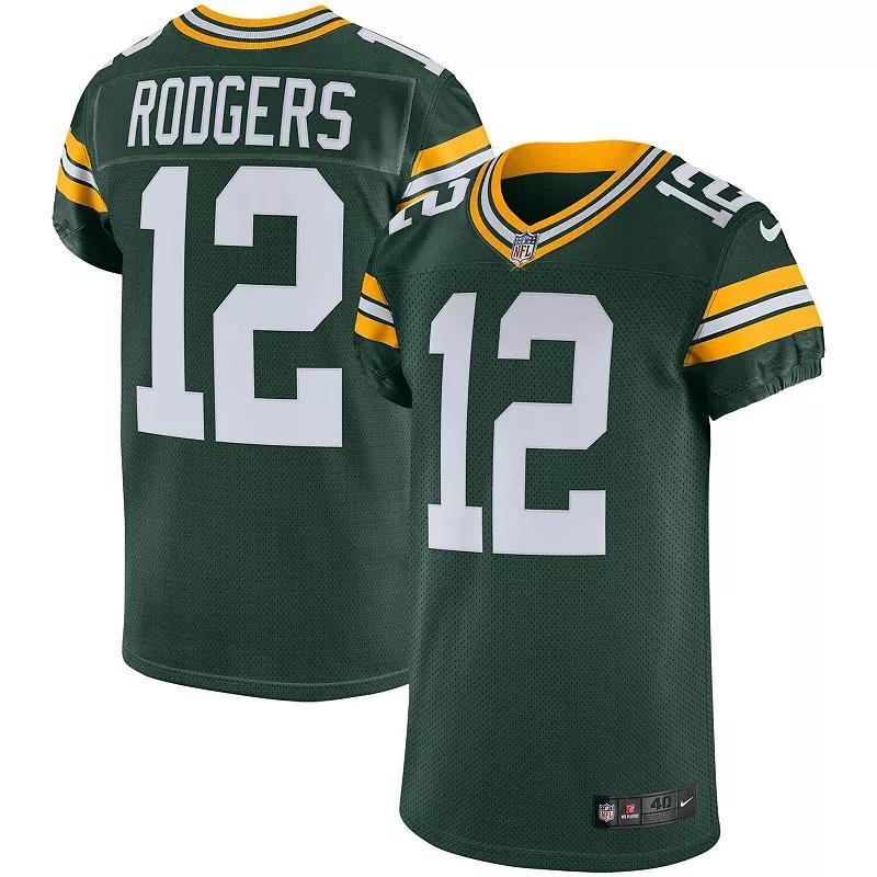 Mens Aaron Rodgers Green Green Bay Packers Vapor Elite Jersey - Green Product Image