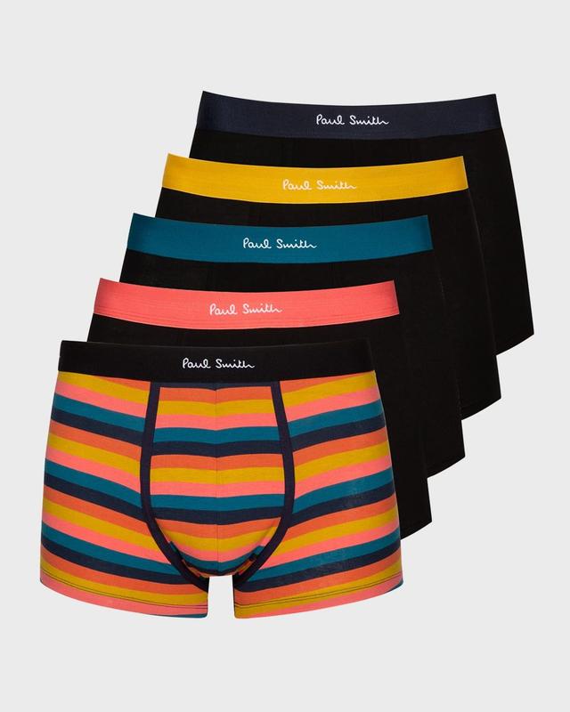 Mens 5-Pack Cotton-Stretch Trunks Product Image