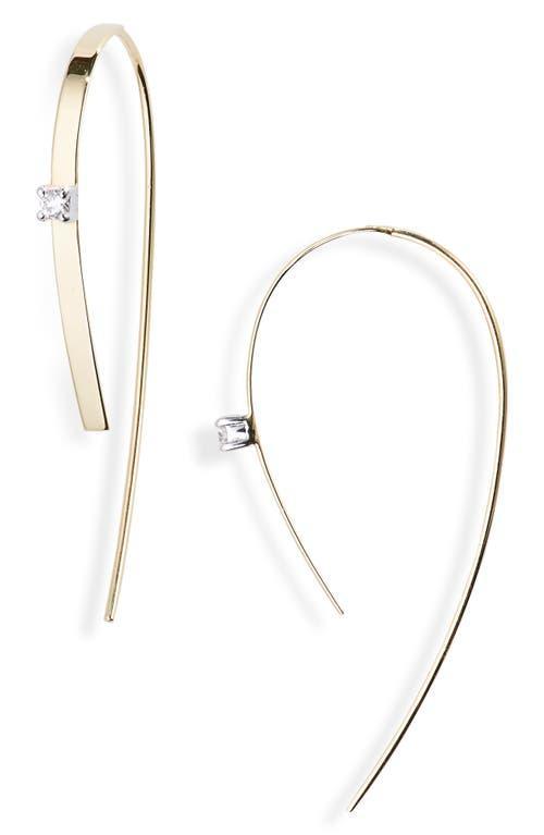 Lana Small Diamond Hooked On Hoop Earrings Product Image