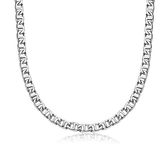 Men's 10.0mm Mariner Chain Necklace in Solid Stainless Steel - 24" Product Image