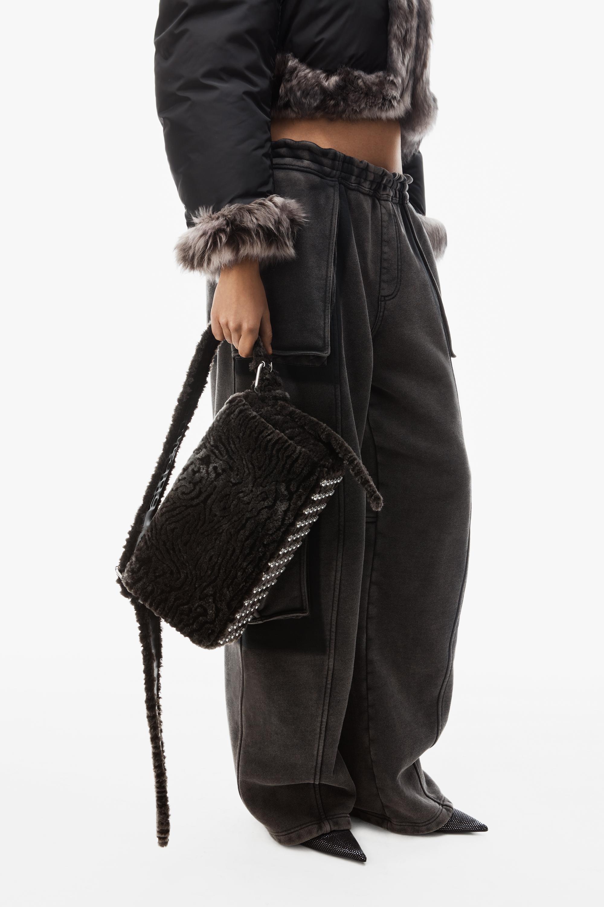 Online-exclusive Ricco Medium Flap Bag In Lamb Shearling Product Image