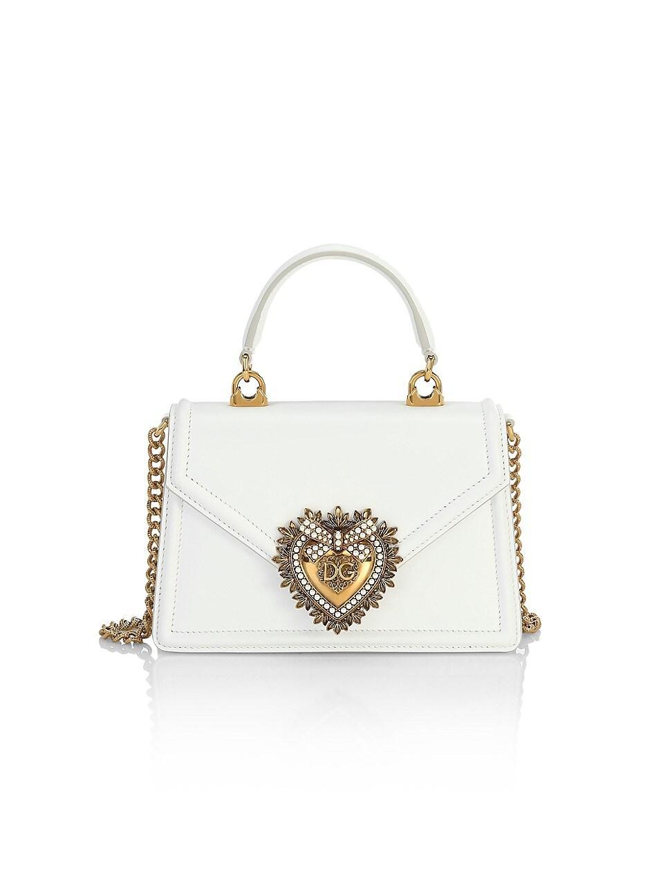 Dolce & Gabbana Mini Devotion Leather Top Handle Bag Product Image