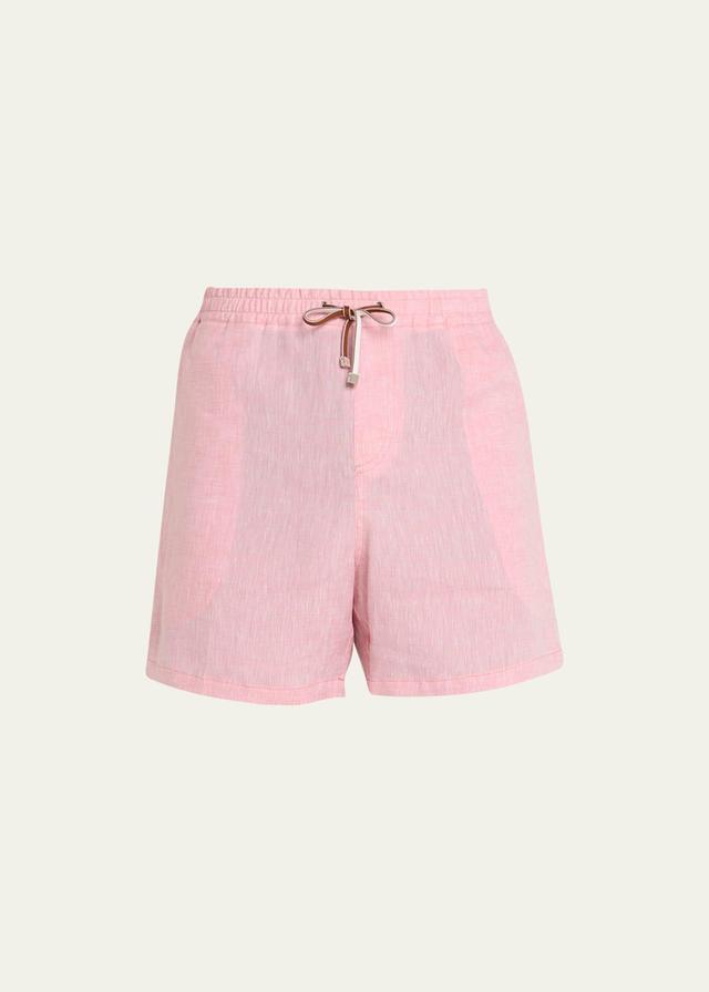 Mens Bermuda Bay Linen Pull-On Bermuda Shorts Product Image