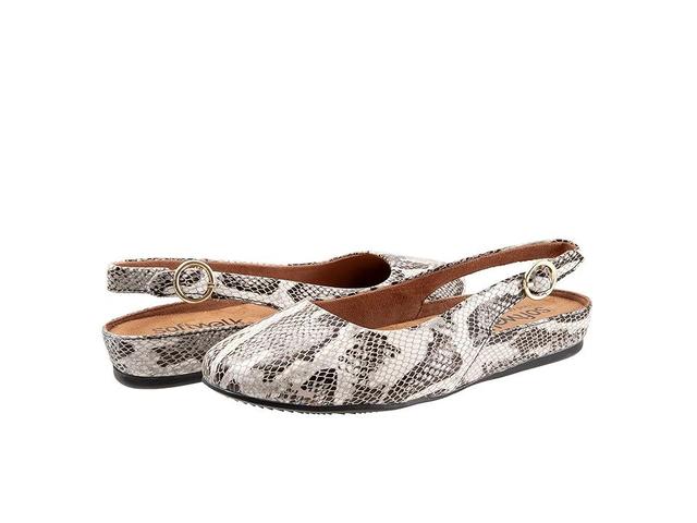 SoftWalk Sandy (Black/White Snake) Women's Shoes Product Image