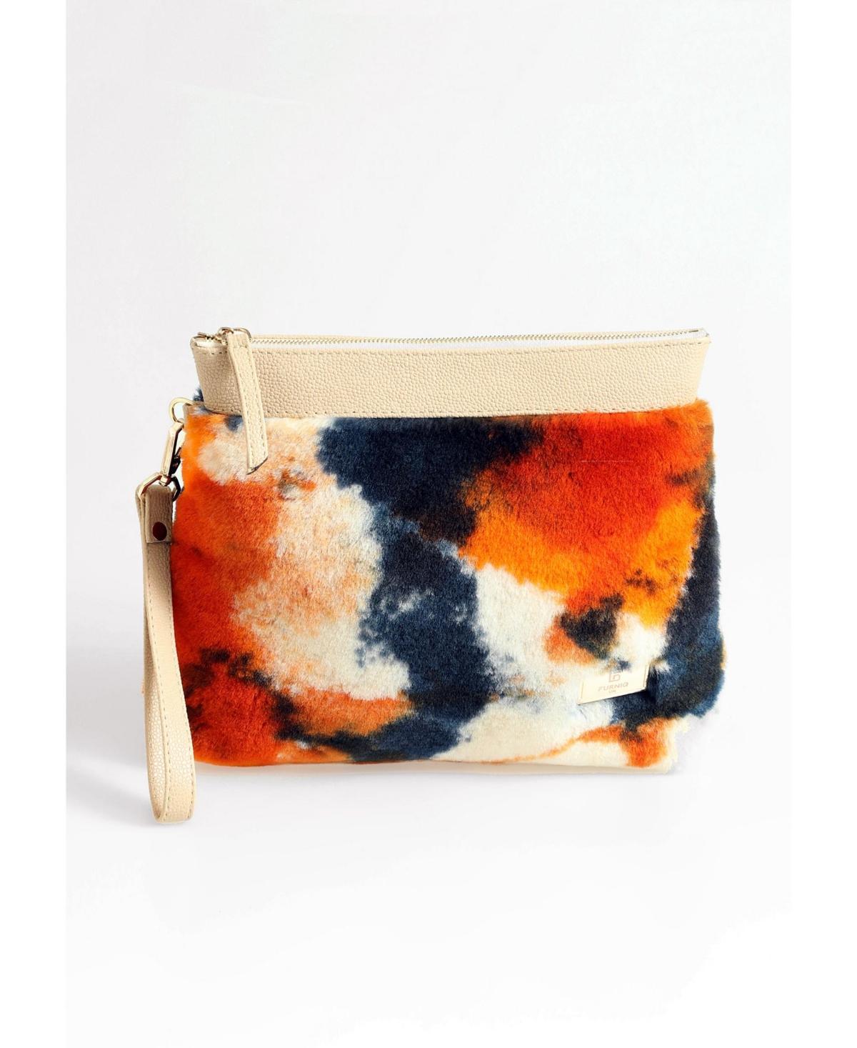 Furniq Uk Womens Shearling Clutch Bag Product Image