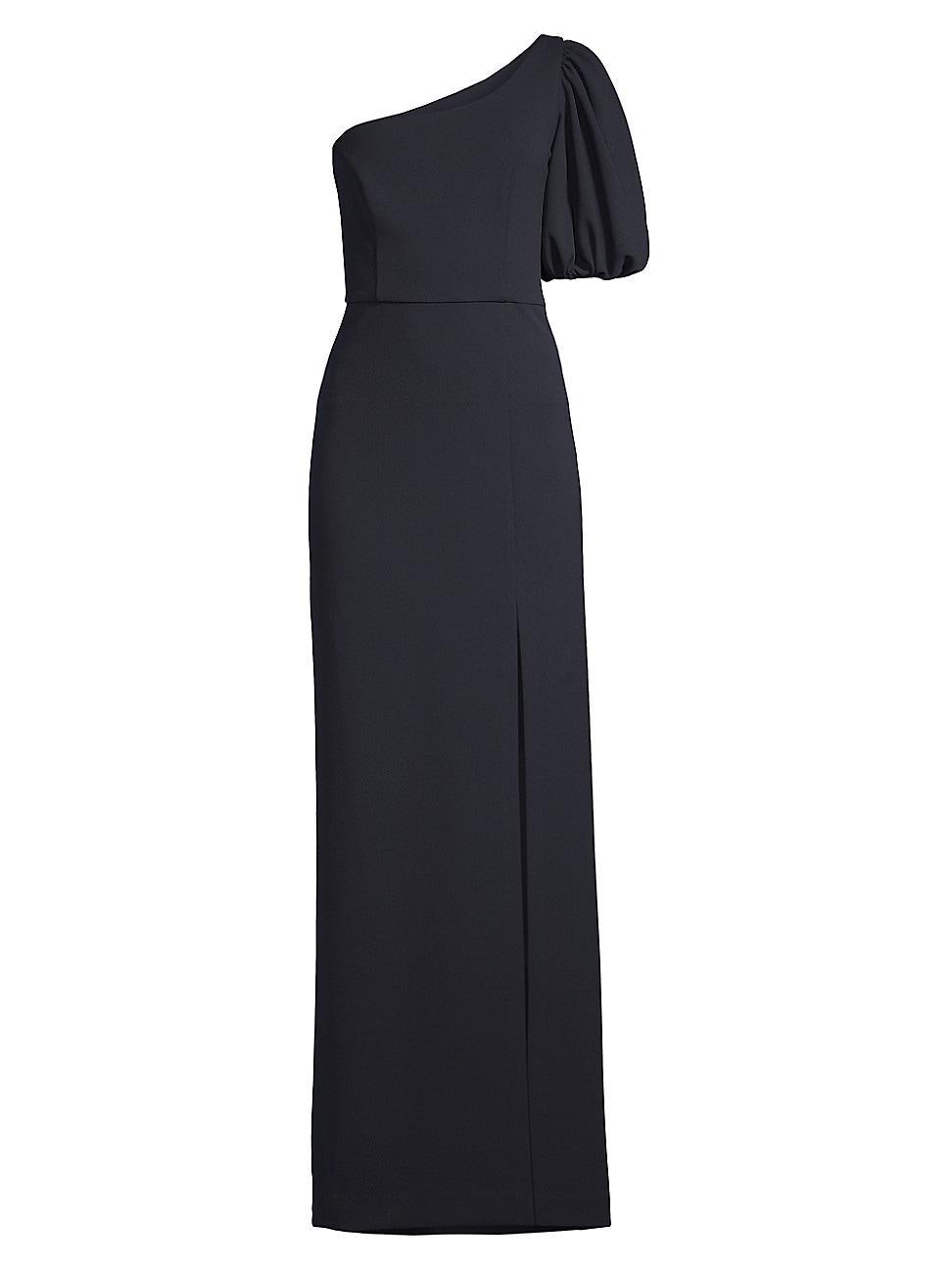 Womens Nadia One-Shoulder Puff-Sleeve Gown Product Image